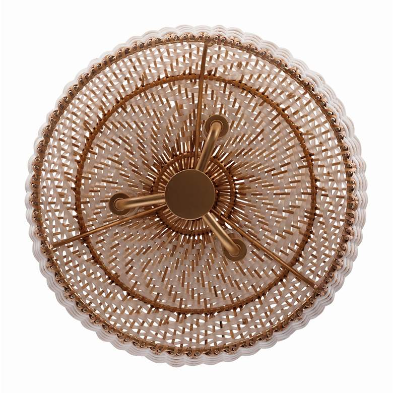 Image 4 Crystorama Zanzibar 14" Wide Natural Rattan Pendant Light more views