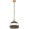 Crystorama Zanzibar 14" Wide Soft Gold Pendant Light