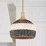 1_Crystorama Zanzibar 14" Wide Soft Gold Pendant Light