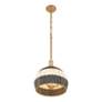 5_Crystorama Zanzibar 14" Wide Soft Gold Pendant Light more views