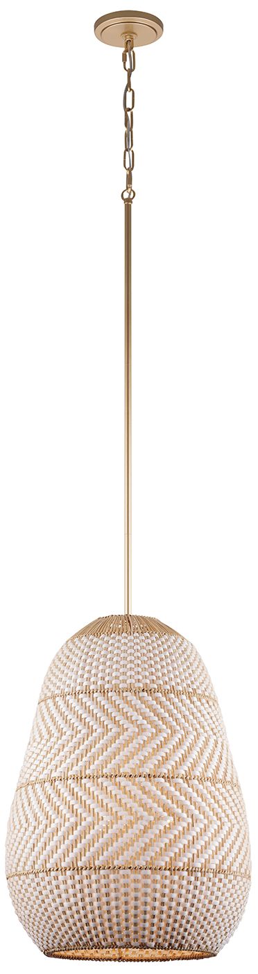 Crystorama Zanzibar 16'' Soft Gold Pendant