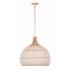 Crystorama Zanzibar 21"W Soft Gold and Rattan Pendant Light