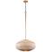 Crystorama Zanzibar 22" Wide 4-Light Soft Gold Rattan Orb Pendant