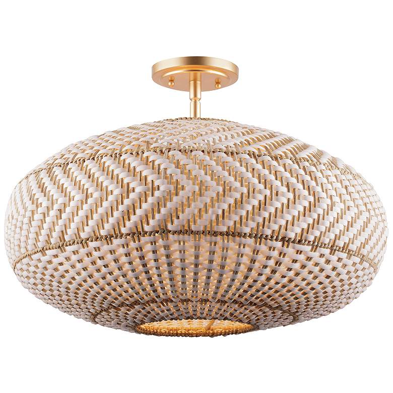 Image 2 Crystorama Zanzibar 22" Wide Soft Gold Ceiling Light