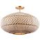 Crystorama Zanzibar 22" Wide Soft Gold Ceiling Light