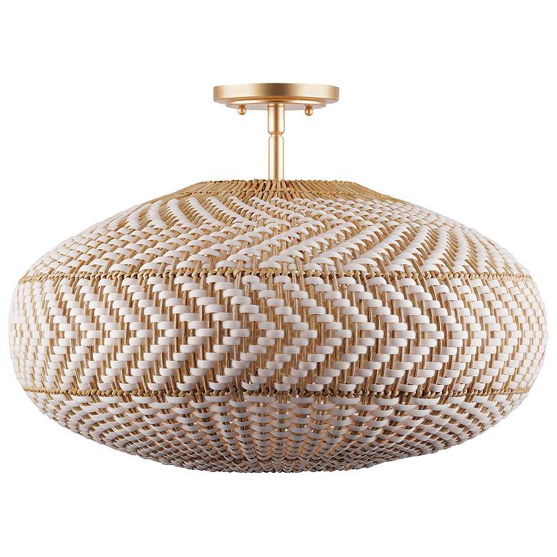 Image 4 Crystorama Zanzibar 22" Wide Soft Gold Ceiling Light more views