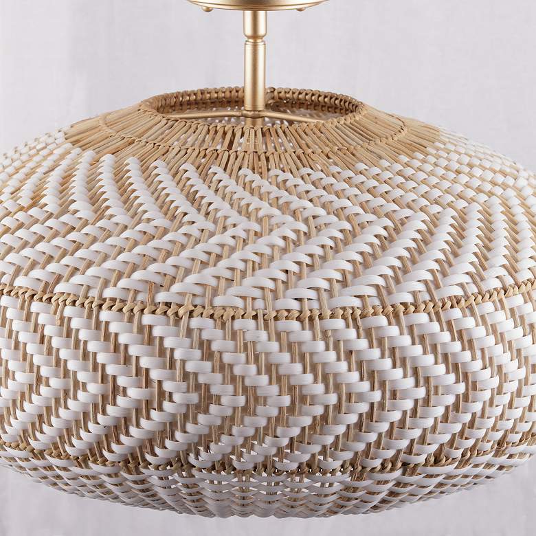 Image 6 Crystorama Zanzibar 22" Wide Soft Gold Ceiling Light more views