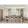 7_Crystorama Zodiac 34" Aged Brass 12-Light Modern Sputnik Chandelier more views