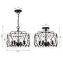 4_Crystorama Zucca 16 1/2" Wide English Bronze Ceiling Light more views