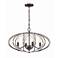 Crystorama Zucca 24 1/2"W English Bronze 4-Light Chandelier
