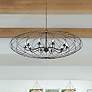 2_Crystorama Zucca 38 1/4"W English Bronze 6-Light Chandelier