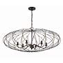 4_Crystorama Zucca 38 1/4"W English Bronze 6-Light Chandelier more views