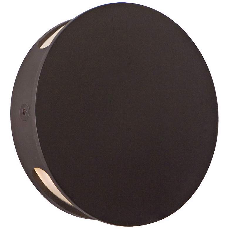 Image 1 CSL Disc Double Bronze 4 3/4" Wide LED Wall Light