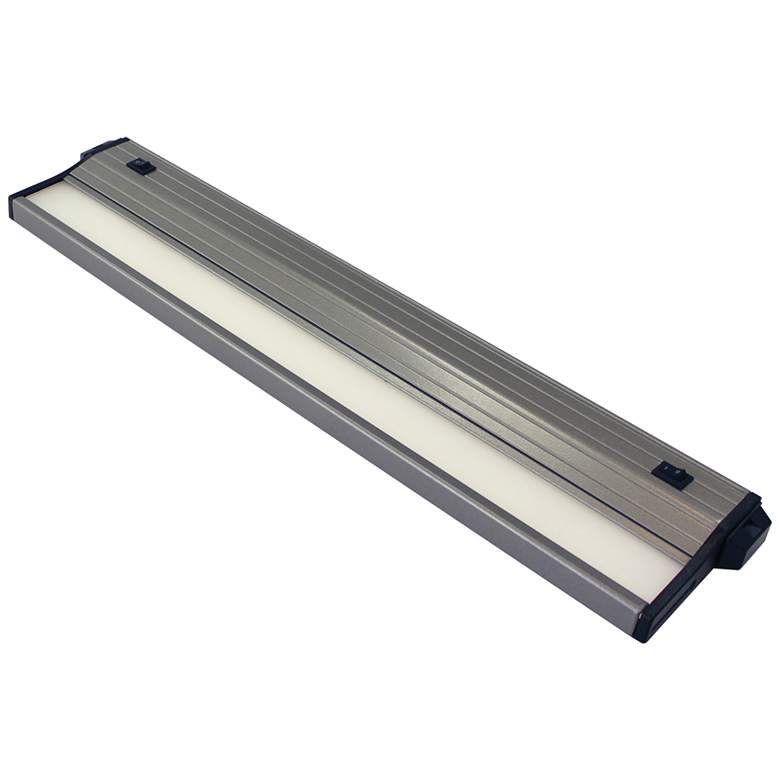 Image 1 CSL Eco-Counter 16 inchW Satin Aluminum LED Under Cabinet Light