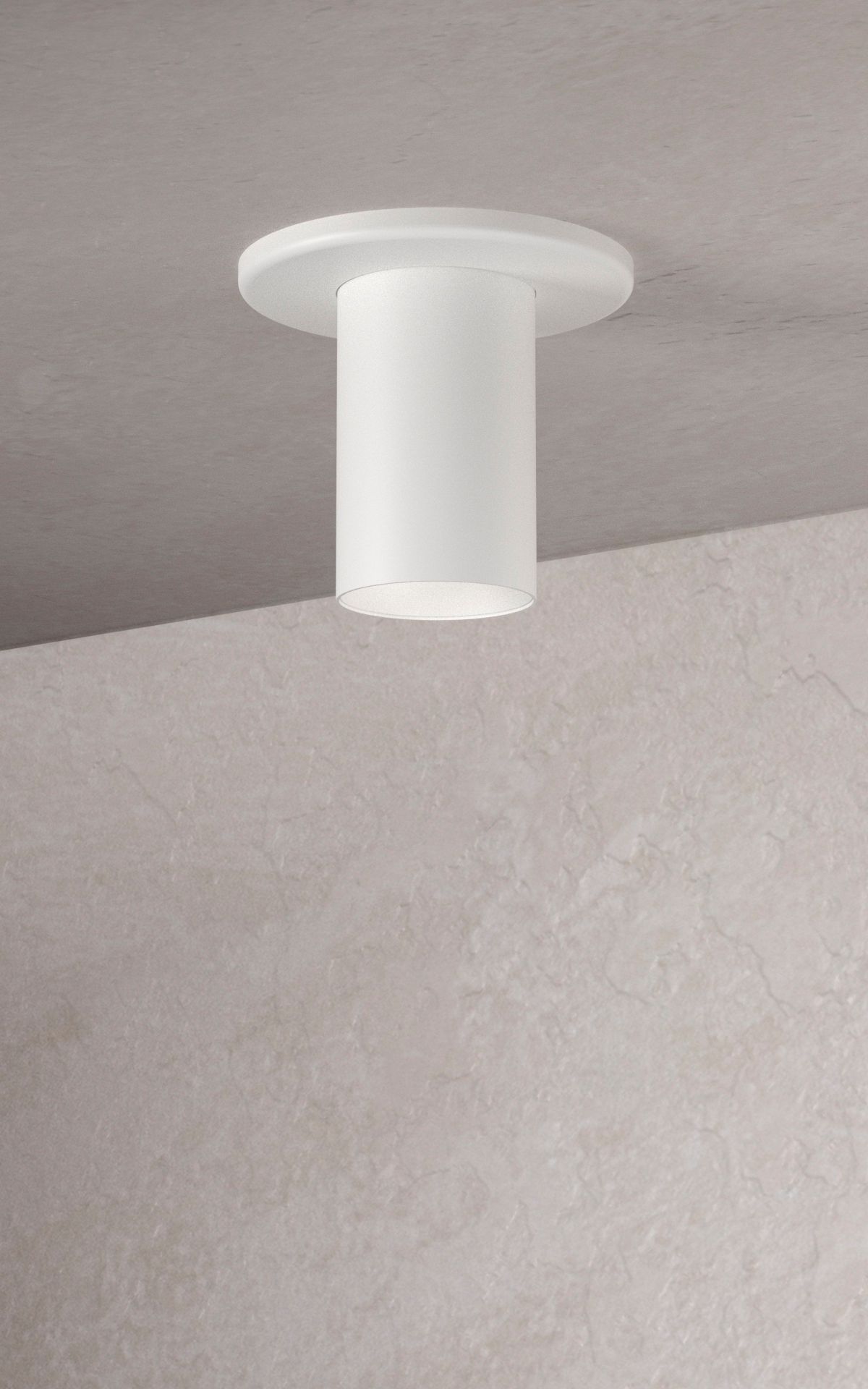 Image 2 CSL Integrated LED 2 in. Flush Mount Semi Gloss White Finish more views