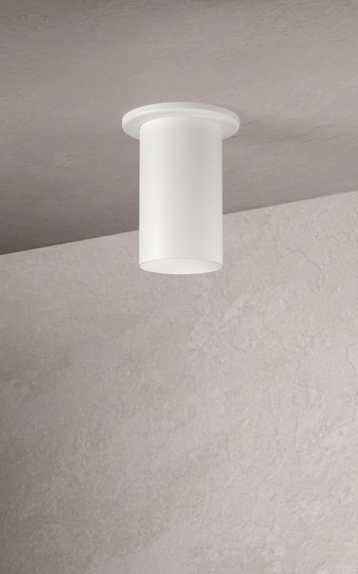 Image 2 CSL Integrated LED 3 in. Flush Mount Semi Gloss White Finish more views