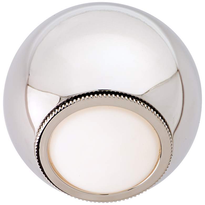 Image 1 CSL Orb Polished Nickel 5 1/4 inch Wide LED Wall Light