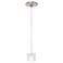 Cube 2 1/2" Wide Frosted Glass Freejack Mini Pendant Light