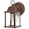 Cube 8 3/4" High Old Bronze Outdoor Wall Light