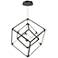 Cube Squared 17.75" Wide LED Pendant - Matte Black