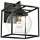 Cubed 11" High 1-Light Outdoor Sconce - Charcoal