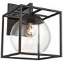 Cubed 13" High 1-Light Outdoor Sconce - Charcoal
