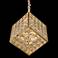 Cubes 16 1/2" Wide Lustrous Gold Faceted Crystals Chandelier