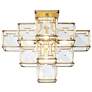 2_Cubic 18.5" 5-Light Calypso Gold Semi-Flush Mount more views