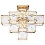 3_Cubic 18.5" 5-Light Calypso Gold Semi-Flush Mount more views