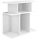 Cubic 23 3/4" Wide White 3-Tier Modern Accent Table