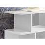 Cubic 23 3/4" Wide White 3-Tier Modern Accent Table