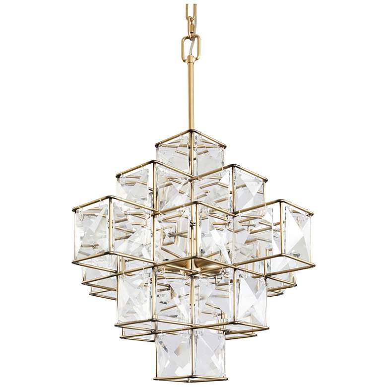 Image 1 Cubic 25.8" 6-Light Calypso Gold Chandelier