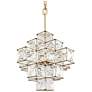 1_Cubic 25.8" 6-Light Calypso Gold Chandelier