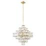 4_Cubic 25.8" 6-Light Calypso Gold Chandelier more views