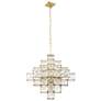 5_Cubic 25.8" 6-Light Calypso Gold Chandelier more views