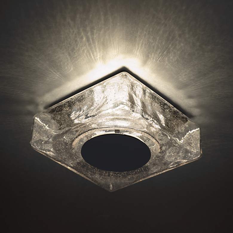 Image 3 Cuboid 4.38"H x 10"W 1-Light Flush Mount in Black more views