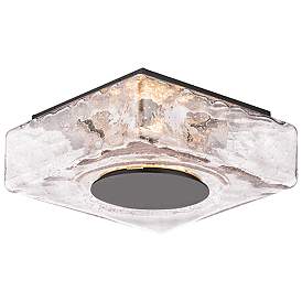 Image1 of Cuboid 4.38"H x 10"W 1-Light Flush Mount in Black