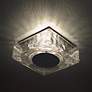 Thumbnail3 of Cuboid 4.38"H x 10"W 1-Light Flush Mount in Black more views