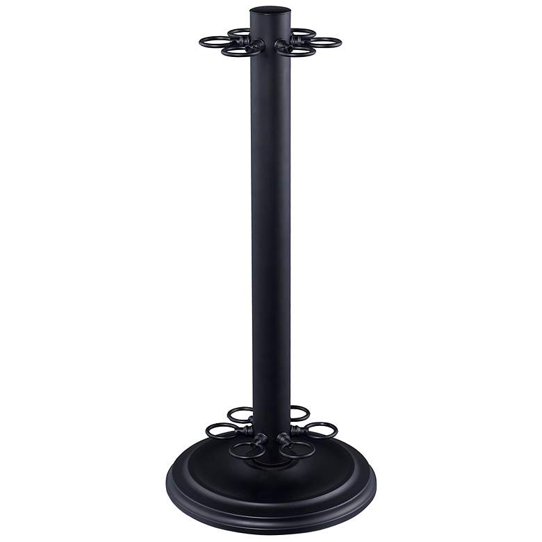 Image 1 Cue Stand Billiard Cue Stand in Matte Black