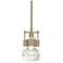Cuff Large Mini Pendant - Soft Gold Finish - Clear Glass