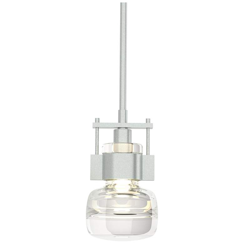 Image 1 Cuff Large Mini Pendant - Vintage Platinum Finish - Clear Glass