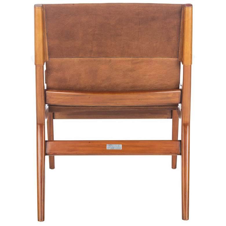 Image 3 Culkin Brown and Light Brown Leather Sling Chair more views