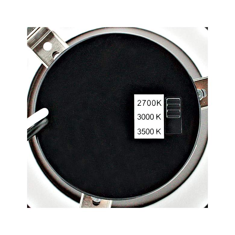 Image 2 Culligan 6" Black 5-CCT LED Adjustable Gimbal Recessed Trim more views