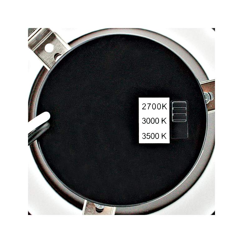 Image 2 Culligan 6" Black 5-CCT LED Adjustable Gimbal Recessed Trim more views