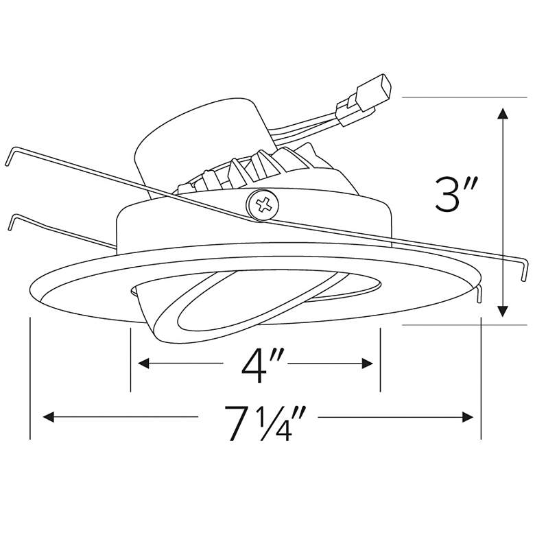 Image 6 Culligan 6" Black 5-CCT LED Adjustable Gimbal Recessed Trim more views