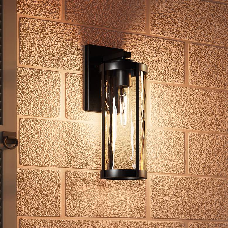 Image 1 Culpo 1-Light Matte Black Outdoor Wall Lantern