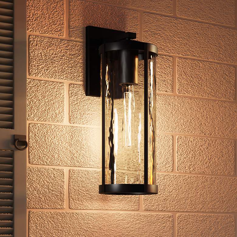 Image 1 Culpo 1-Light Matte Black Outdoor Wall Lantern