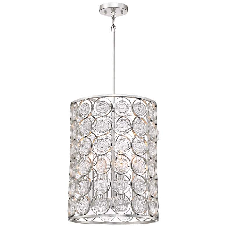 Image 1 Culture Chic 14 inch Wide Catalina Silver 4-Light Pendant