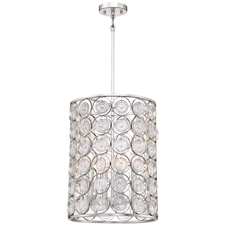 Image 1 Culture Chic 14" Wide Catalina Silver 4-Light Pendant