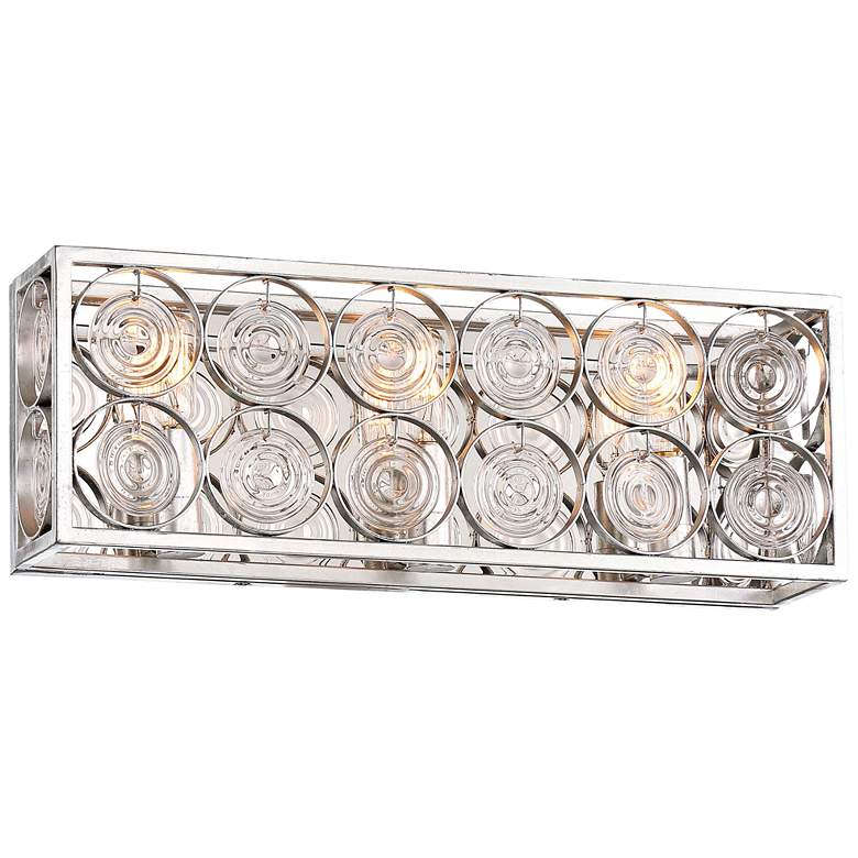 Image 1 Culture Chic 18 3/4 inch Wide Catalina Silver Bath Light